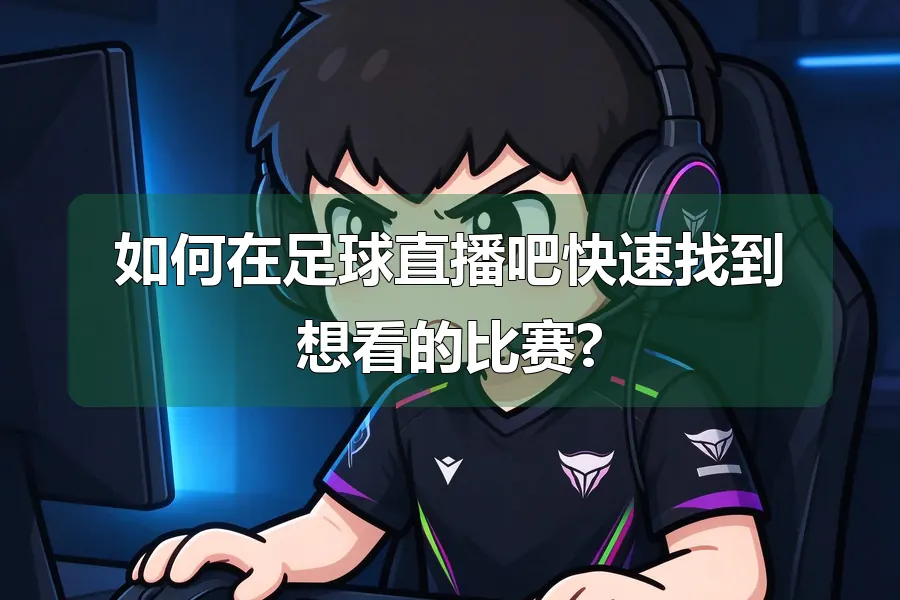 如何在足球直播吧快速找到想看的比赛?